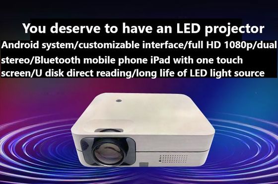 Kino 1920*1080dpi WIFI LCD Android Mini Portable Projectors For Hotel